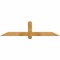 Ekena Millwork Eugene Rough Sawn Timber Gable Bracket, Western Red Cedar, 60"W x 15"H x 2"D x 4"F, 6/12 Pitch GBW060X15X0204EUG00RWR - alternate 1